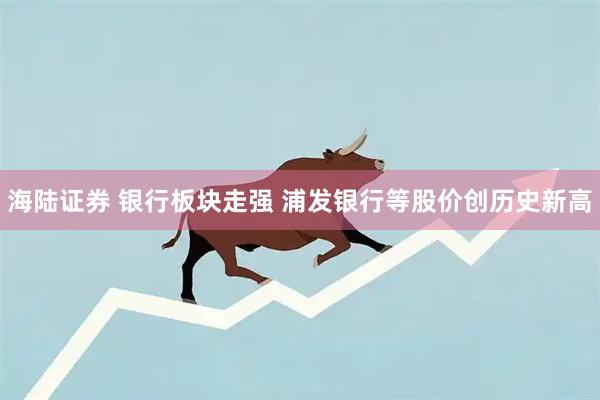 海陆证券 银行板块走强 浦发银行等股价创历史新高