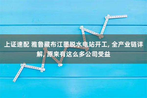上证速配 雅鲁藏布江墨脱水电站开工, 全产业链详解, 原来有这么多公司受益